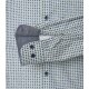 CASAMODA Herren Freizeithemd Langarm Button-Down Comfort Blau gemustert