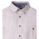 CASAMODA Herren Freizeithemd Langarm Button-Down Rot gemustert