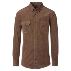 CASAMODA Herren Hemdjacke Langarm Button-Down Casual Cord...