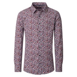 CASAMODA Herren Freizeithemd Langarm Kent Casual Rot...