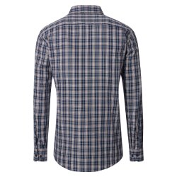 CASAMODA Herren Freizeithemd Langarm Button-Down Blau...