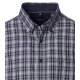 CASAMODA Herren Freizeithemd Langarm Button-Down Blau kariert