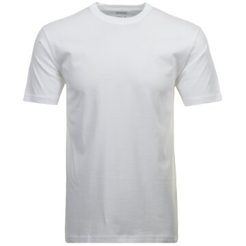 RAGMAN Herren T-Shirt Doppelpack LONG&TALL Rundhals Regular Weiß