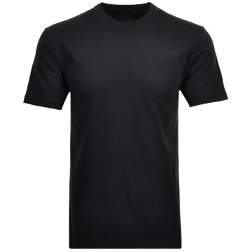 RAGMAN Herren T-Shirt Doppelpack LONG&TALL Rundhals Schwarz