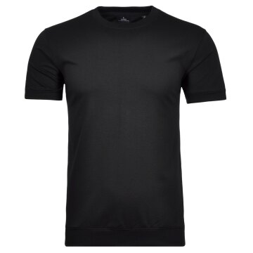 RAGMAN Herren T-Shirt Kurzarm Rundhals Regular-Fit PIMA Schwarz
