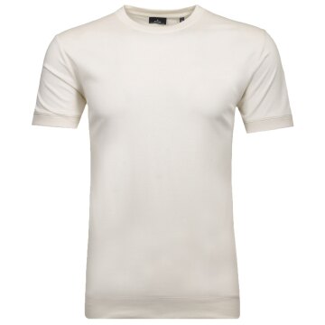 RAGMAN Herren T-Shirt Kurzarm Rundhals Regular-Fit PIMA Ecru