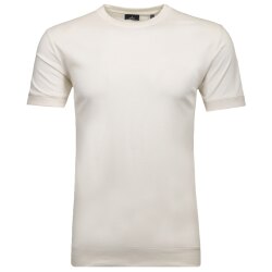 RAGMAN Herren T-Shirt Kurzarm Rundhals Regular-Fit PIMA Ecru