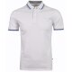 RAGMAN Herren Poloshirt Kurzarm Polokragen Regular Piqué Weiß