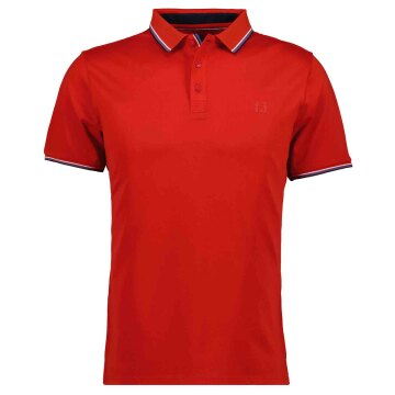 RAGMAN Herren Poloshirt Kurzarm Polokragen Regular Piqué Rot