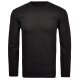 RAGMAN Herren Shirt Langarm Rundhals Single-Jersey Schwarz