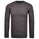 RAGMAN Herren Shirt Langarm Rundhals Single-Jersey Anthrazit