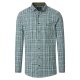 REDMOND Herren Freizeithemd Langarm Button-Down Modern Twill Grün Karo