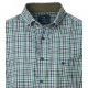 REDMOND Herren Freizeithemd Langarm Button-Down Modern Twill Grün Karo