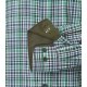 REDMOND Herren Freizeithemd Langarm Button-Down Modern Twill Grün Karo