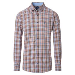 REDMOND Herren Freizeithemd Langarm Button-Down Comfort...