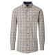 REDMOND Herren Freizeithemd Langarm Button-Down Comfort Twill Gelb Karo