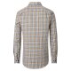 REDMOND Herren Freizeithemd Langarm Button-Down Comfort Twill Gelb Karo
