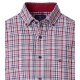 REDMOND Herren Freizeithemd Langarm Button-Down Comfort Twill Rot Karo