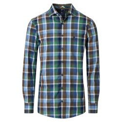 REDMOND Herren Freizeithemd Langarm Kent Modern-Fit Dobby...
