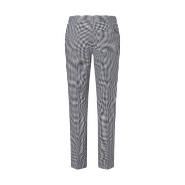 KARLOWSKY Damen Pepitahose BASIC Kochhose Baumwolle Schwarz