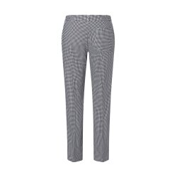 KARLOWSKY Damen Pepitahose BASIC Kochhose Baumwolle Schwarz