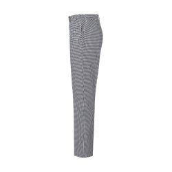 KARLOWSKY Damen Pepitahose BASIC Kochhose Baumwolle Schwarz