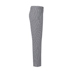 KARLOWSKY Damen Pepitahose BASIC Kochhose Baumwolle Schwarz