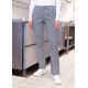 KARLOWSKY Damen Pepitahose BASIC Kochhose Baumwolle Schwarz