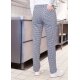 KARLOWSKY Damen Pepitahose BASIC Kochhose Baumwolle Schwarz
