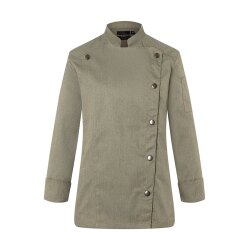 KARLOWSKY Damen Kochjacke JEANS-STYLE Druckknöpfe...