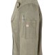 KARLOWSKY Damen Kochjacke JEANS-STYLE Druckknöpfe Moosgrün