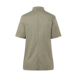 KARLOWSKY Damen Kochjacke JEANS-STYLE Kurzarm  Moosgrün