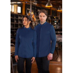 KARLOWSKY Herren Kochjacke DIAMOND-CUT® Avantgarde Stahlblau