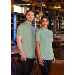 KARLOWSKY Herren Kochjacke DIAMOND-CUT®  Kurzarm Pastellgrün