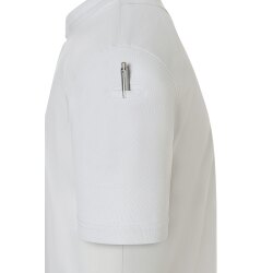 KARLOWSKY Herren Kochjacke DIAMOND-CUT®  Kurzarm Silbergrau