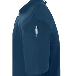 KARLOWSKY Herren Kochjacke DIAMOND-CUT®  Kurzarm Stahlblau