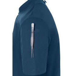 KARLOWSKY Herren Kochjacke DIAMOND-CUT®  Kurzarm Stahlblau
