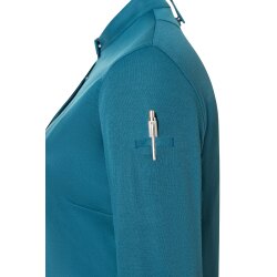 KARLOWSKY Damen Kochjacke DIAMOND-CUT® Avantgarde Slim Petrol