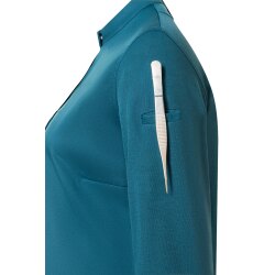 KARLOWSKY Damen Kochjacke DIAMOND-CUT® Avantgarde Slim Petrol