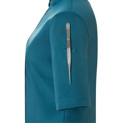 KARLOWSKY Damen Kochjacke DIAMOND-CUT® Avantgarde Kurzarm Petrol