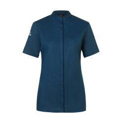 KARLOWSKY Damen Kochjacke DIAMOND-CUT® Kurzarm Stahlblau