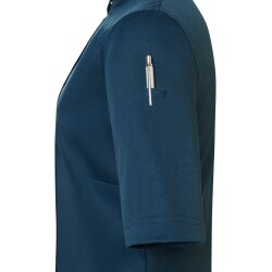KARLOWSKY Damen Kochjacke DIAMOND-CUT® Kurzarm Stahlblau