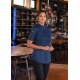 KARLOWSKY Damen Kochjacke DIAMOND-CUT® Kurzarm Stahlblau