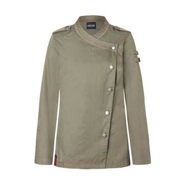 KARLOWSKY Damen Kochjacke Denim-Style ROCK-CHEF®-Stage2 Moosgrün