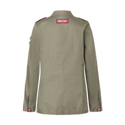 KARLOWSKY Damen Kochjacke Denim-Style ROCK-CHEF®-Stage2 Moosgrün