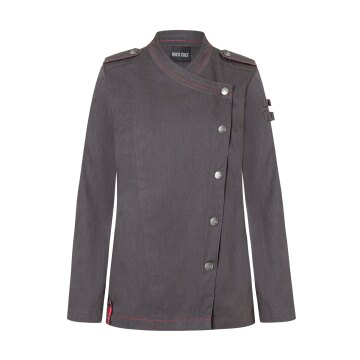 KARLOWSKY Damen Kochjacke Denim-Style ROCK-CHEF®-Stage2 Schwarz