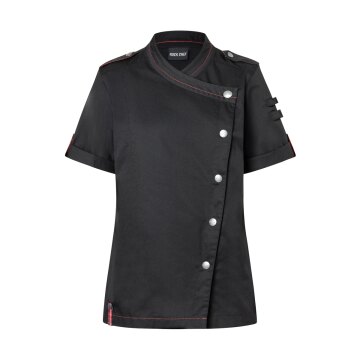 KARLOWSKY Damen Kochjacke ROCK-CHEF®-Stage2 Kurzarm Schwarz