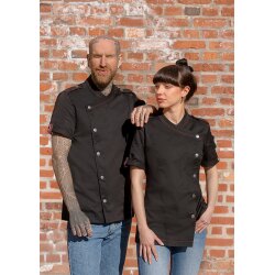 KARLOWSKY Damen Kochjacke ROCK-CHEF®-Stage2 Kurzarm Schwarz