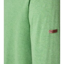 REDMOND Casual Herren Strick-Troyer Comfort Baumwolle Hellgrün