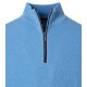 REDMOND Casual Herren Strick-Troyer Comfort Baumwolle Hellblau